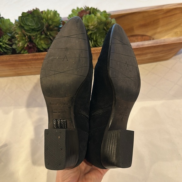Aquatalia Weatherproof waterproof Suede Ankle Boots‎ booties black size 6 - Picture 9 of 11